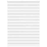 Vidaxl zebra rolgordijn 155x230 cm stofbreedte 150,9cm polyester wit