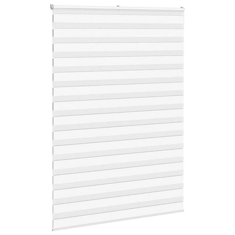 Vidaxl zebra rolgordijn 155x230 cm stofbreedte 150,9cm polyester wit