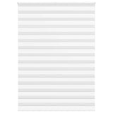 Vidaxl Zebra Roller Blind 160x230 cm Stoffbredde 155,9 cm Polyester hvit