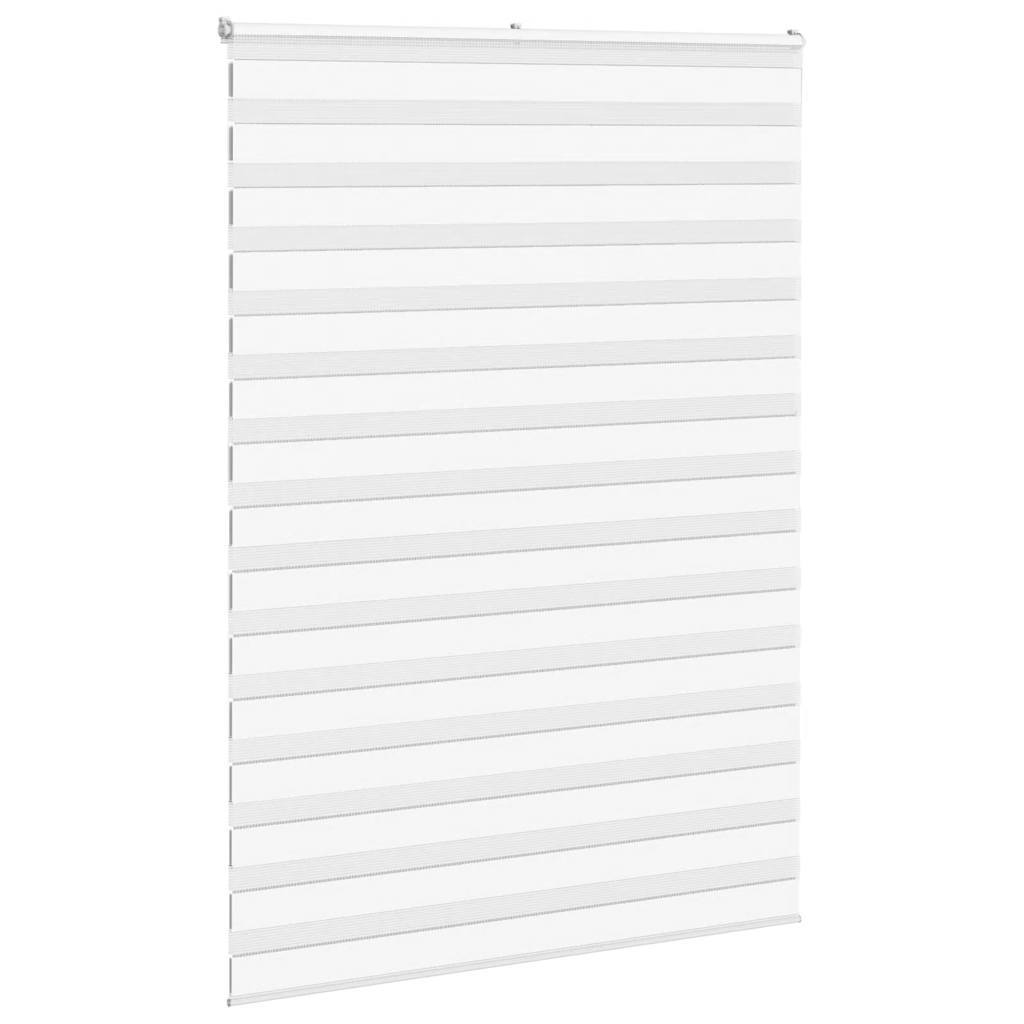 Vidaxl Zebra Roller Blind 165x230 cm šířka tkaniny 160,9 cm polyester bílá