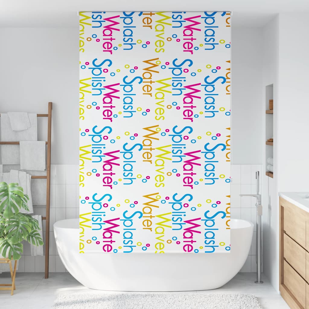 Vidaxl doucherolgordijn 130x240 cm stofbreedte 126 cm