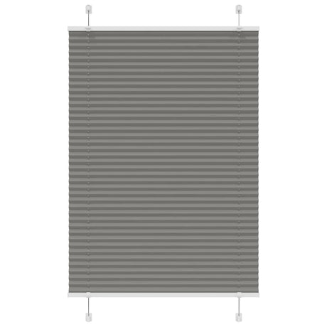 Vidaxl plissé rolgordijn 90x100 cm stofbreedte 89,4 cm antraciet
