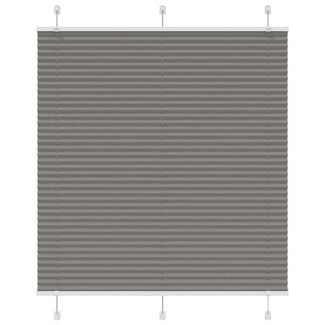 Vidaxl plissé rolgordijn 115x100 cm stofbreedte 114,4 cm antraciet