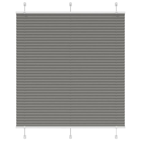 Vidaxl plissé rolgordijn 120x100 cm stofbreedte 119,4 cm antraciet