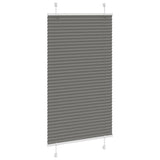 Vidaxl plissé rolgordijn 80x150 cm stofbreedte 79,4 cm antraciet