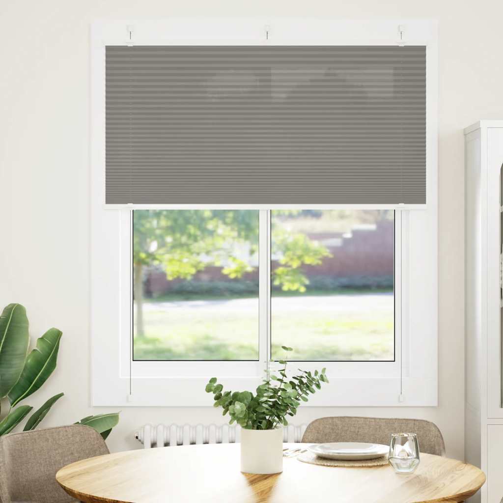 Vidaxl plissé rolgordijn 115x150 cm stofbreedte 114,4 cm antraciet