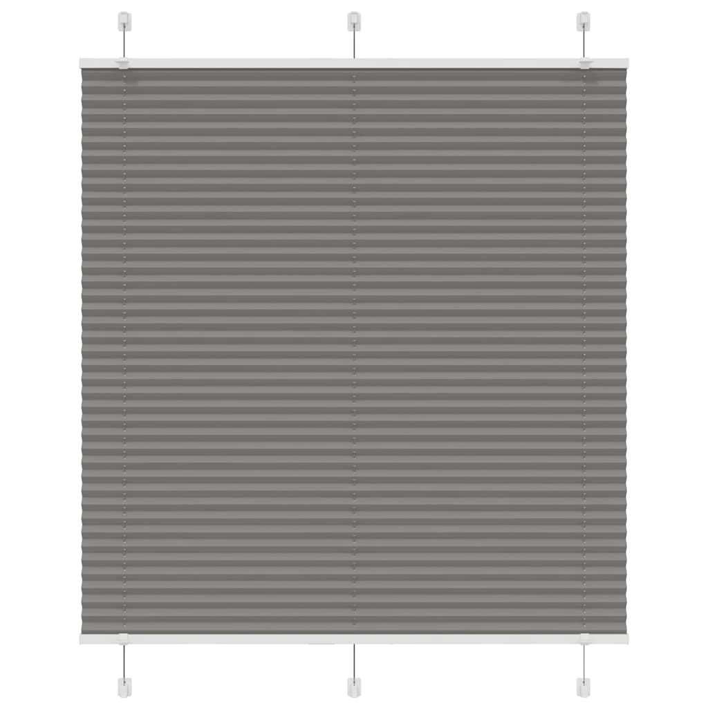 Vidaxl plissé rolgordijn 120x150 cm stofbreedte 119,4 cm antraciet
