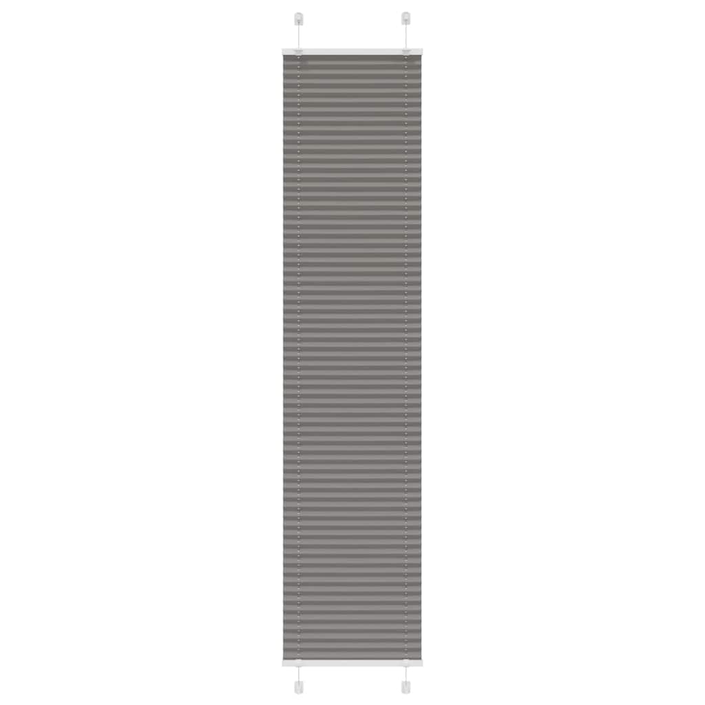 Vidaxl plissé rolgordijn 50x200 cm stofbreedte 49,4 cm antraciet