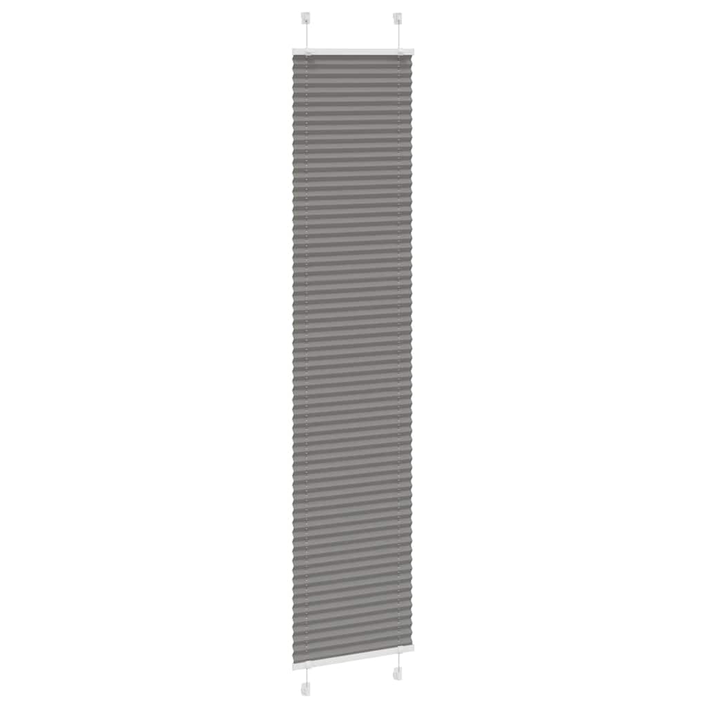Vidaxl plissé rolgordijn 50x200 cm stofbreedte 49,4 cm antraciet