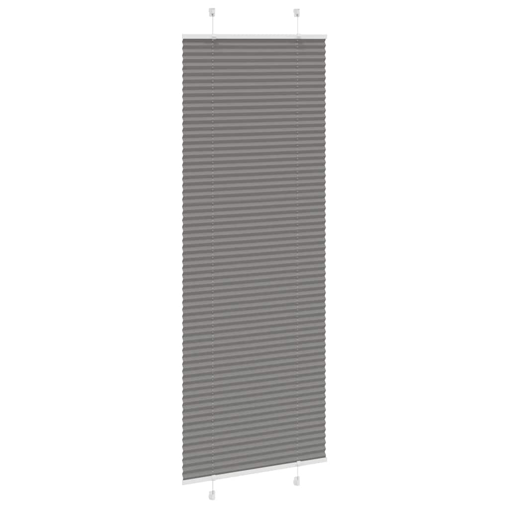 Vidaxl plissé rolgordijn 70x200 cm stofbreedte 69,4 cm antraciet