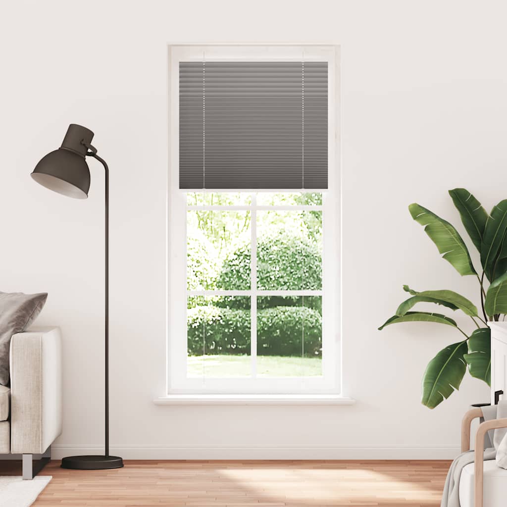 Vidaxl plissé rolgordijn 90x200 cm stofbreedte 89,4 cm antraciet