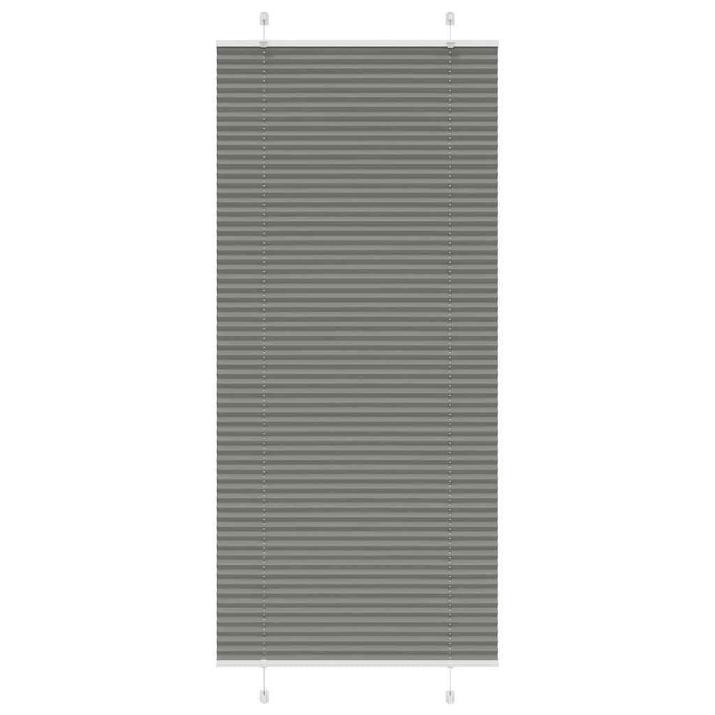 Vidaxl plissé rolgordijn 100x200 cm stofbreedte 99,4 cm antraciet