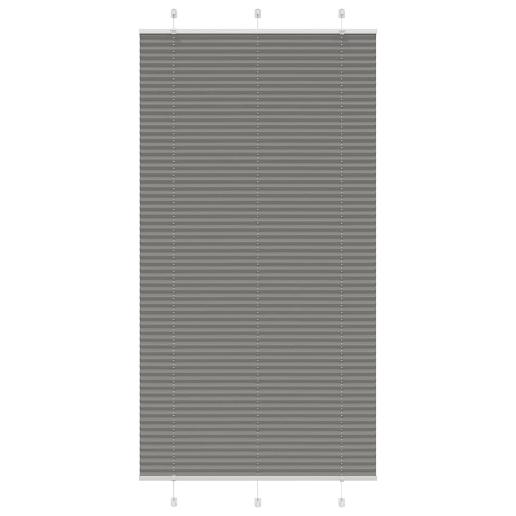 Vidaxl plissé rolgordijn 105x200 cm stofbreedte 104,4 cm antraciet