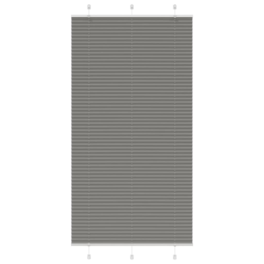 Vidaxl plissé rolgordijn 110x200 cm stofbreedte 109,4 cm antraciet