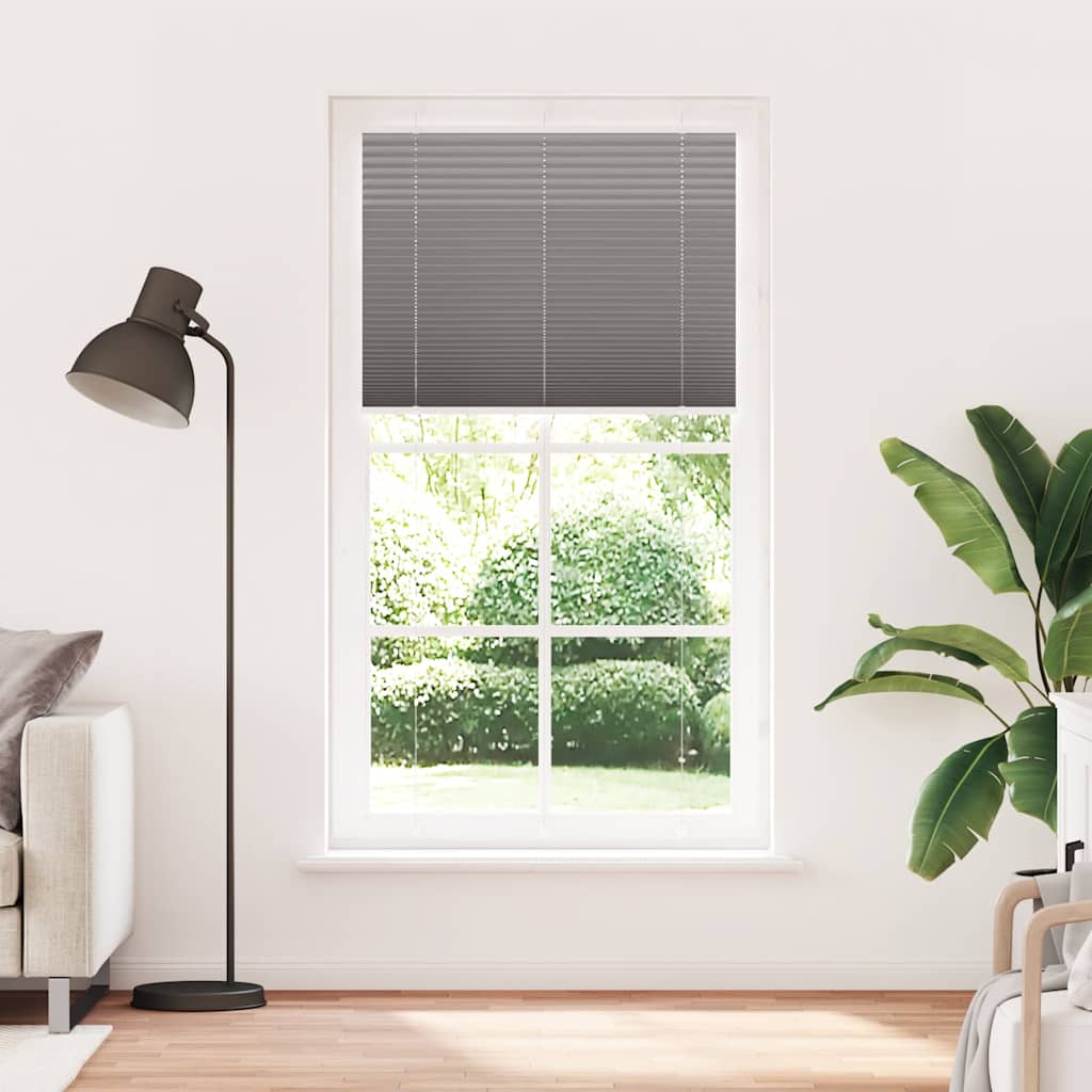 Vidaxl plissé rolgordijn 110x200 cm stofbreedte 109,4 cm antraciet