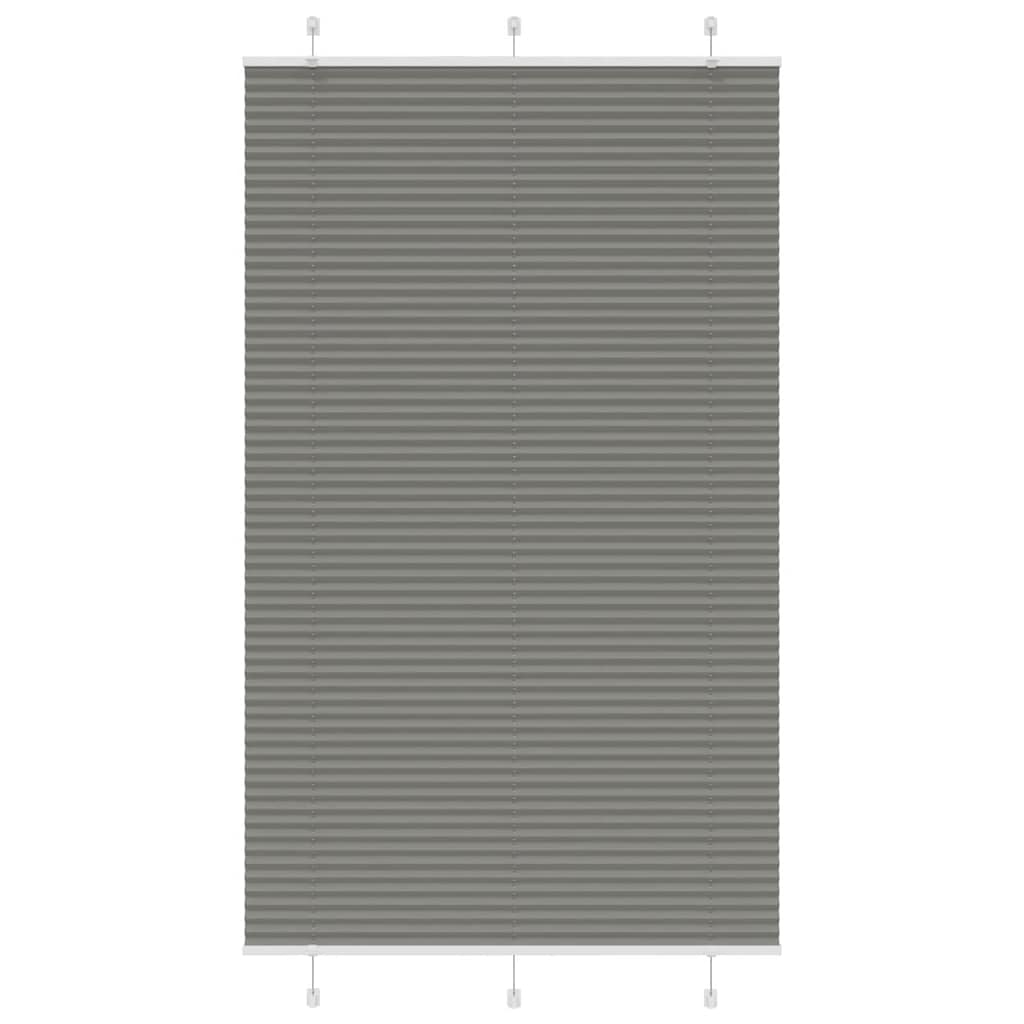 Vidaxl plissé rolgordijn 120x200 cm stofbreedte 119,4 cm antraciet