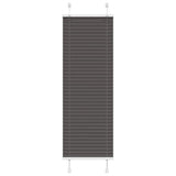 Vidaxl plissé rolgordijn 45x100 cm stofbreedte 44,4 cm polyester zwart