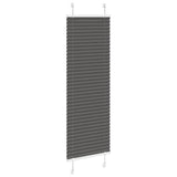 Vidaxl plissé rolgordijn 45x100 cm stofbreedte 44,4 cm polyester zwart