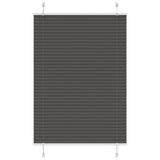 Vidaxl plissé rolgordijn 90x100 cm stofbreedte 89,4 cm polyester zwart