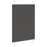 Vidaxl plissé rolgordijn 90x100 cm stofbreedte 89,4 cm polyester zwart