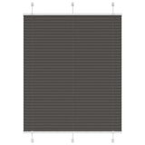 Vidaxl plissé rolgordijn 105x100cm stofbreedte 104,4cm polyester zwart