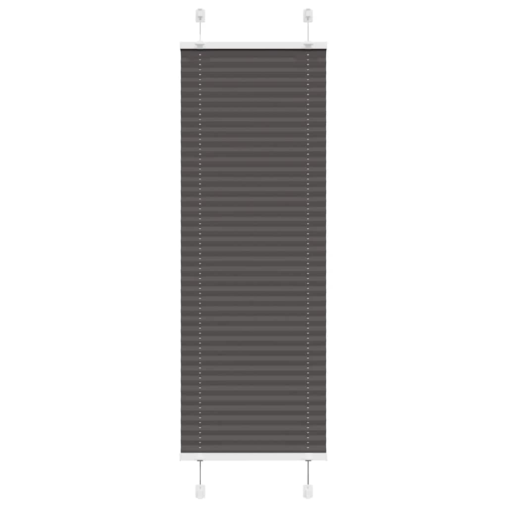 Vidaxl plissé rolgordijn 40x150 cm stofbreedte 39,4 cm polyester zwart