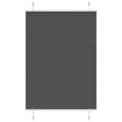 Vidaxl plissé rolgordijn 85x150 cm stofbreedte 84,4 cm polyester zwart