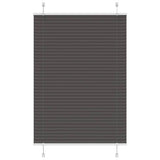 Vidaxl plissé rolgordijn 95x150 cm stofbreedte 94,4 cm polyester zwart