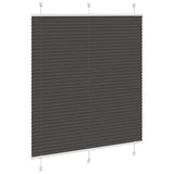 Vidaxl plissé rolgordijn 115x150cm stofbreedte 114,4cm polyester zwart