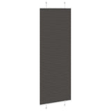Vidaxl plissé rolgordijn 75x200 cm stofbreedte 74,4 cm polyester zwart