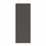 Vidaxl plissé rolgordijn 80x200 cm stofbreedte 79,4 cm polyester zwart