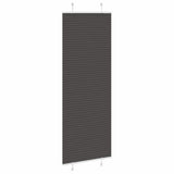 Vidaxl plissé rolgordijn 80x200 cm stofbreedte 79,4 cm polyester zwart