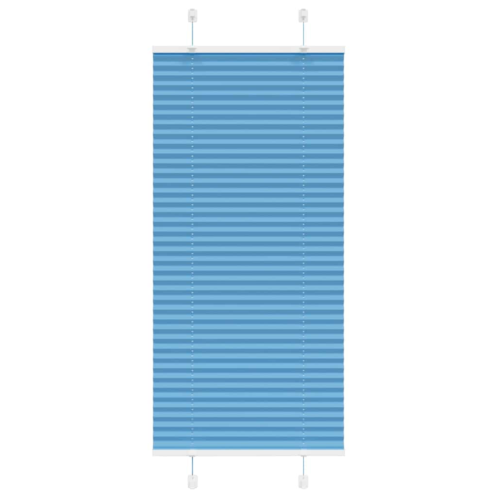 Vidaxl plissé rolgordijn 60x100 cm stofbreedte 59,4 cm polyester blauw