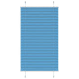 Vidaxl plissé rolgordijn 75x100 cm stofbreedte 74,4 cm polyester blauw