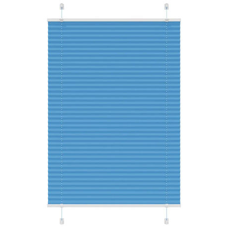 Vidaxl plissé rolgordijn 80x100 cm stofbreedte 79,4 cm polyester blauw