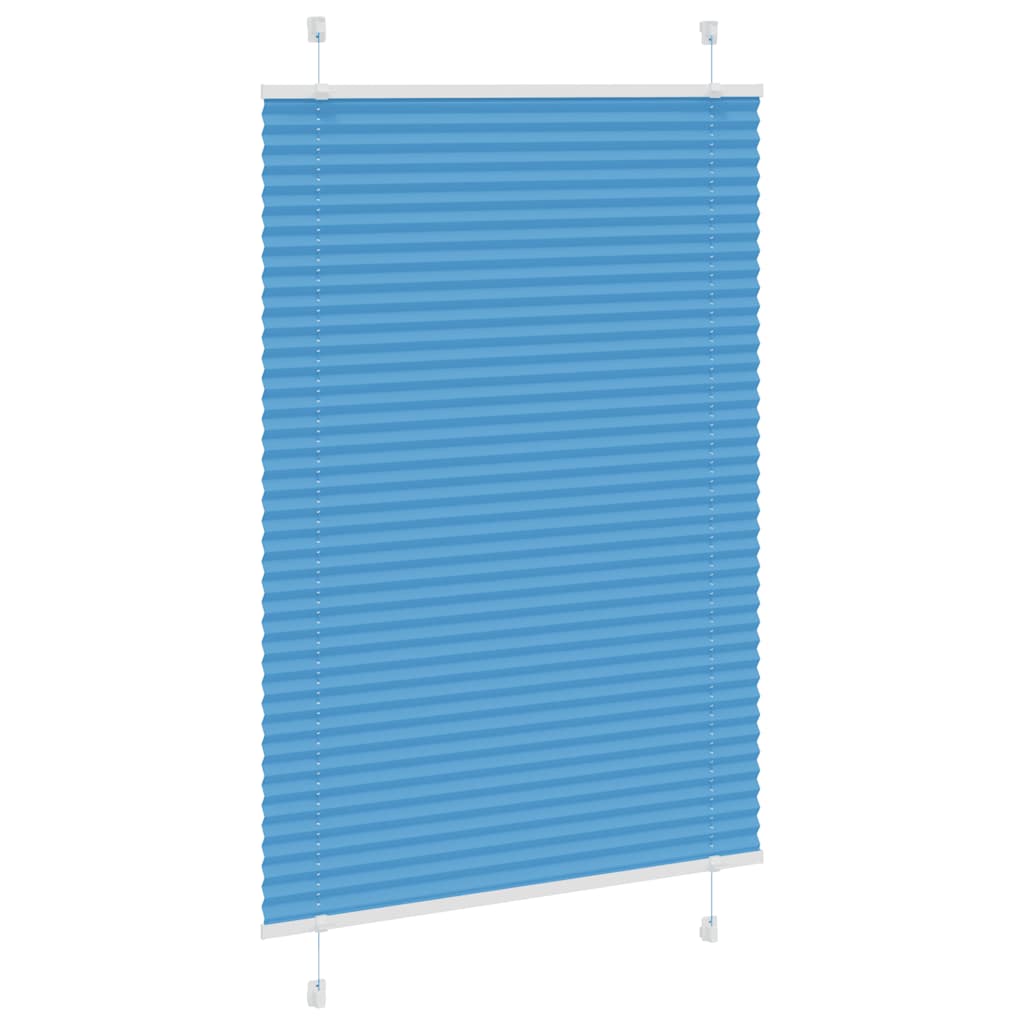 Vidaxl plissé rolgordijn 95x100 cm stofbreedte 94,4 cm polyester blauw