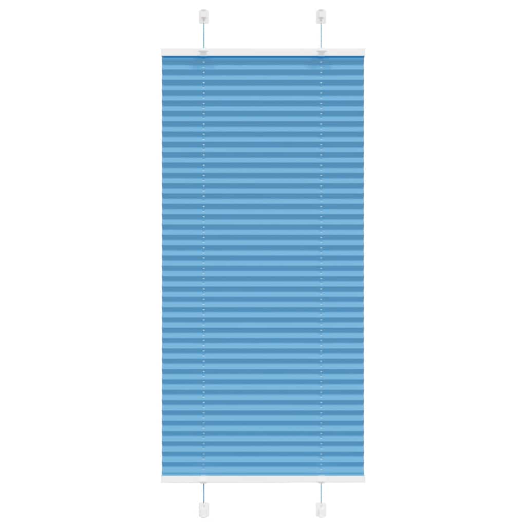 Vidaxl plissé rolgordijn 55x150 cm stofbreedte 54,4 cm polyester blauw