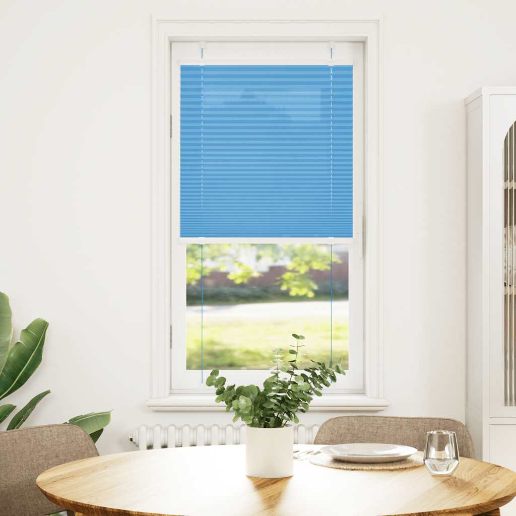 Vidaxl plissé rolgordijn 60x150 cm stofbreedte 59,4 cm polyester blauw