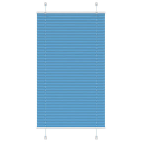 Vidaxl plissé rolgordijn 80x150 cm stofbreedte 79,4 cm polyester blauw
