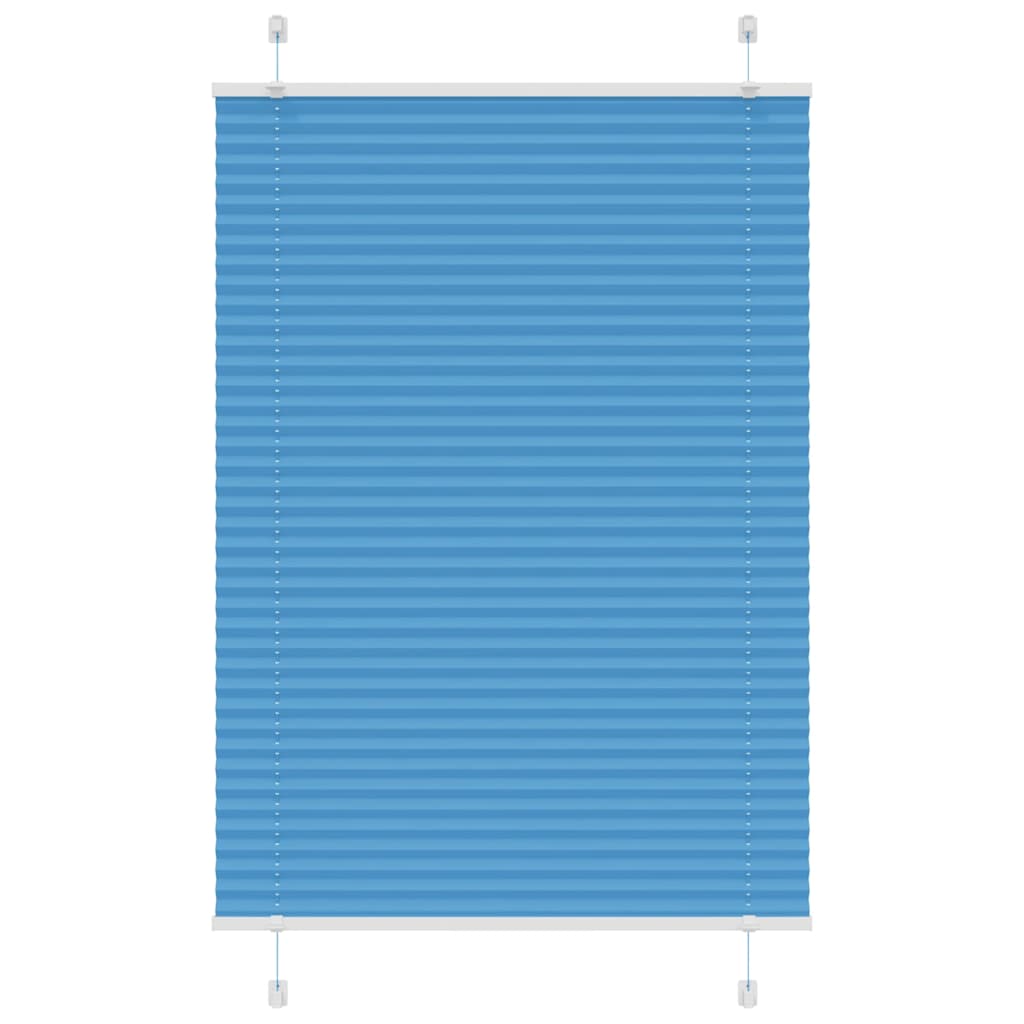 Vidaxl plissé rolgordijn 90x150 cm stofbreedte 89,4 cm polyester blauw