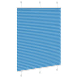 Vidaxl plissé rolgordijn 110x150cm stofbreedte 109,4cm polyester blauw