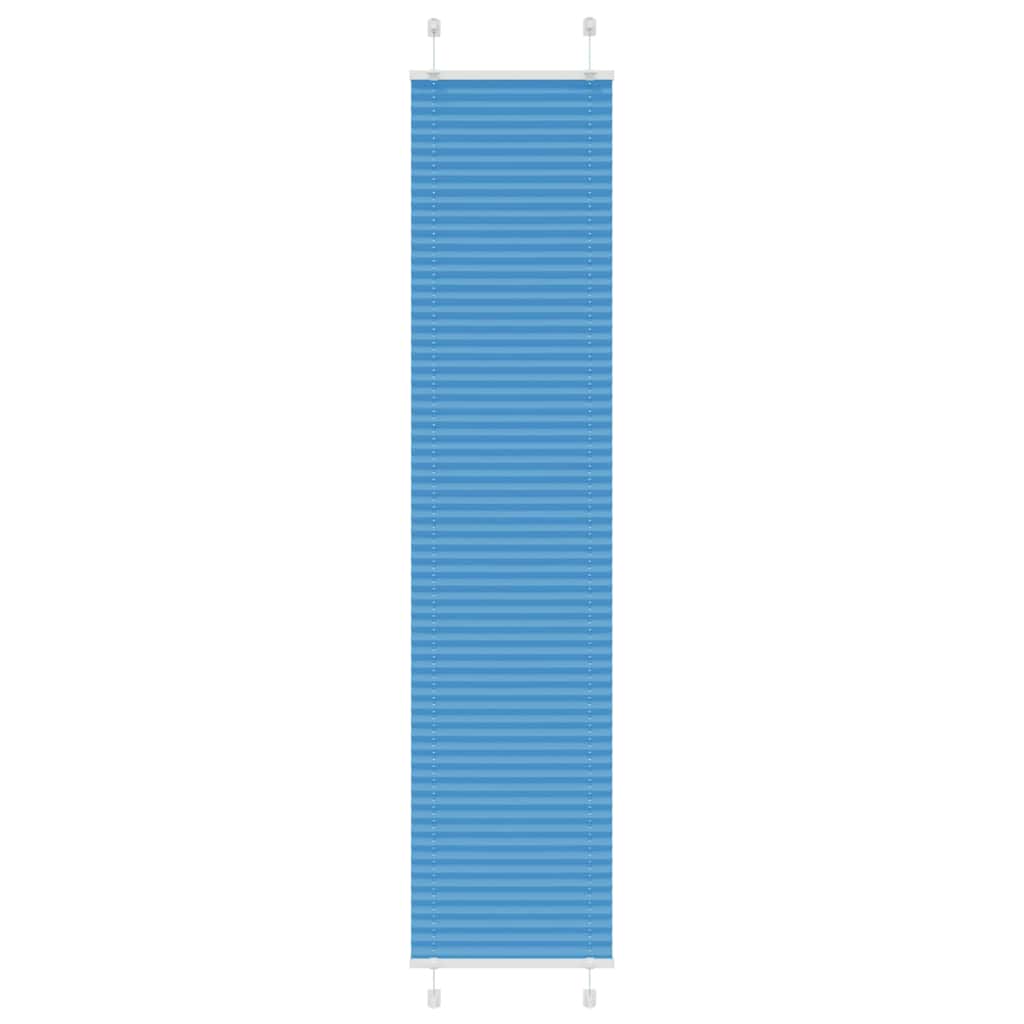 Vidaxl plissé rolgordijn 45x200 cm stofbreedte 44,4 cm polyester blauw