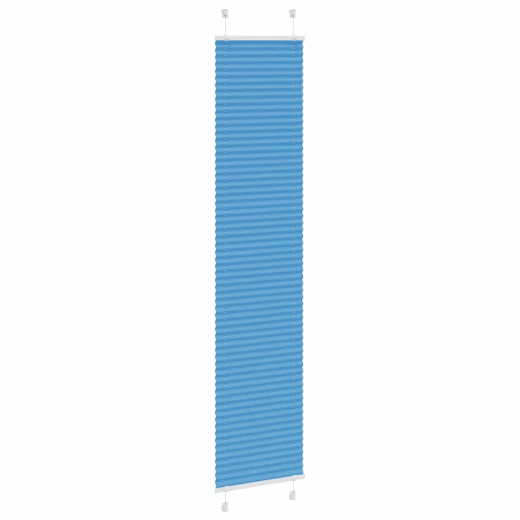 Vidaxl plissé rolgordijn 45x200 cm stofbreedte 44,4 cm polyester blauw