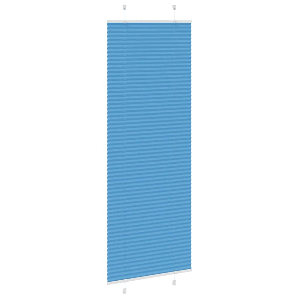 Vidaxl plissé rolgordijn 70x200 cm stofbreedte 69,4 cm polyester blauw