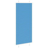 Vidaxl plissé rolgordijn 90x200 cm stofbreedte 89,4 cm polyester blauw