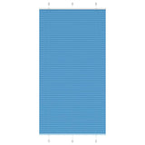Vidaxl plissé rolgordijn 110x200cm stofbreedte 109,4cm polyester blauw