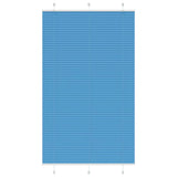Vidaxl plissé rolgordijn 120x200cm stofbreedte 119,4cm polyester blauw