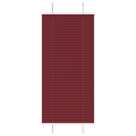 Vidaxl plissé rolgordijn 65x100 cm stofbreedte 64,4 cm bordeauxrood