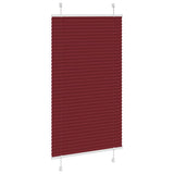 Vidaxl plissé rolgordijn 70x100 cm stofbreedte 69,4 cm bordeauxrood