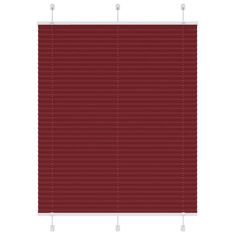 Vidaxl plissé rolgordijn 110x100cm stofbreedte 109,4cm bordeauxrood